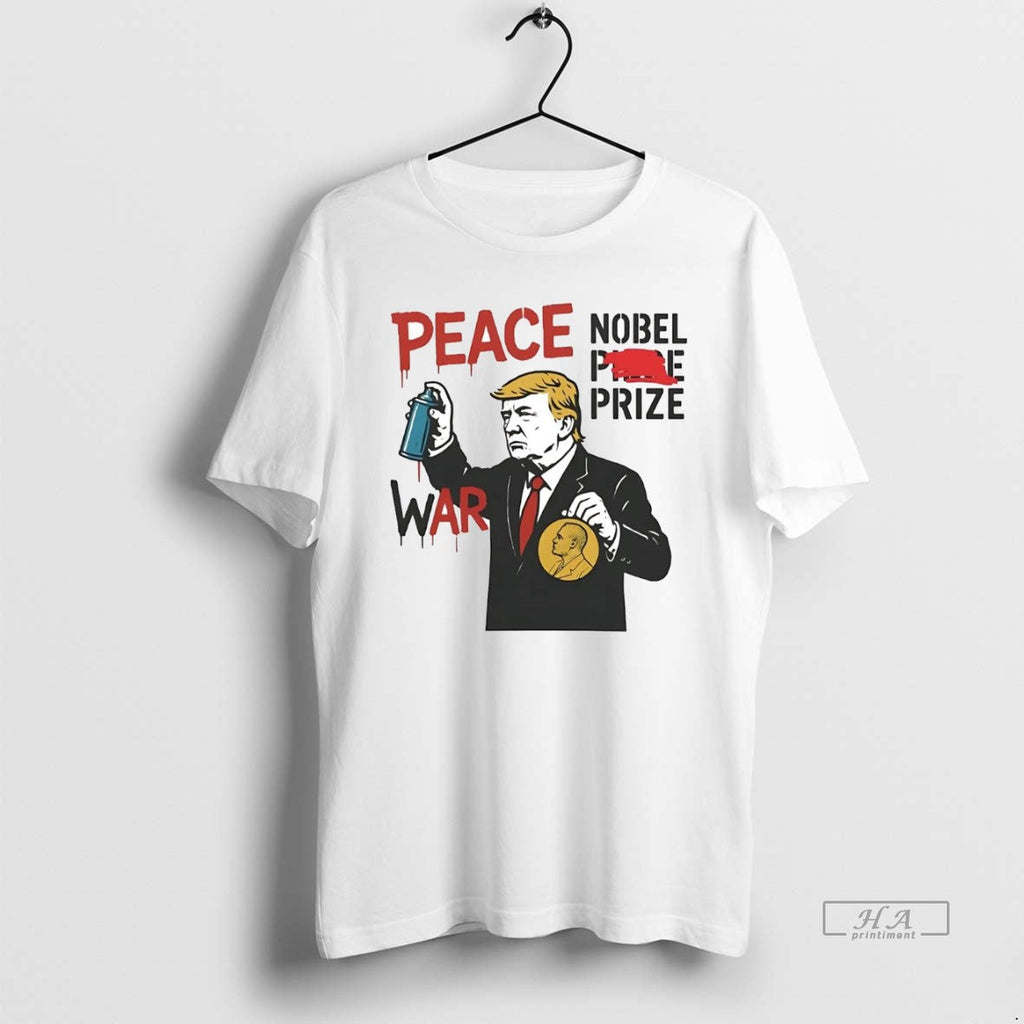 Official Trump Nobel Peace Prize Ends Gaza War - Adult & Kids T-Shirts, Sweatshirts & Hoodies apparel design preview 1