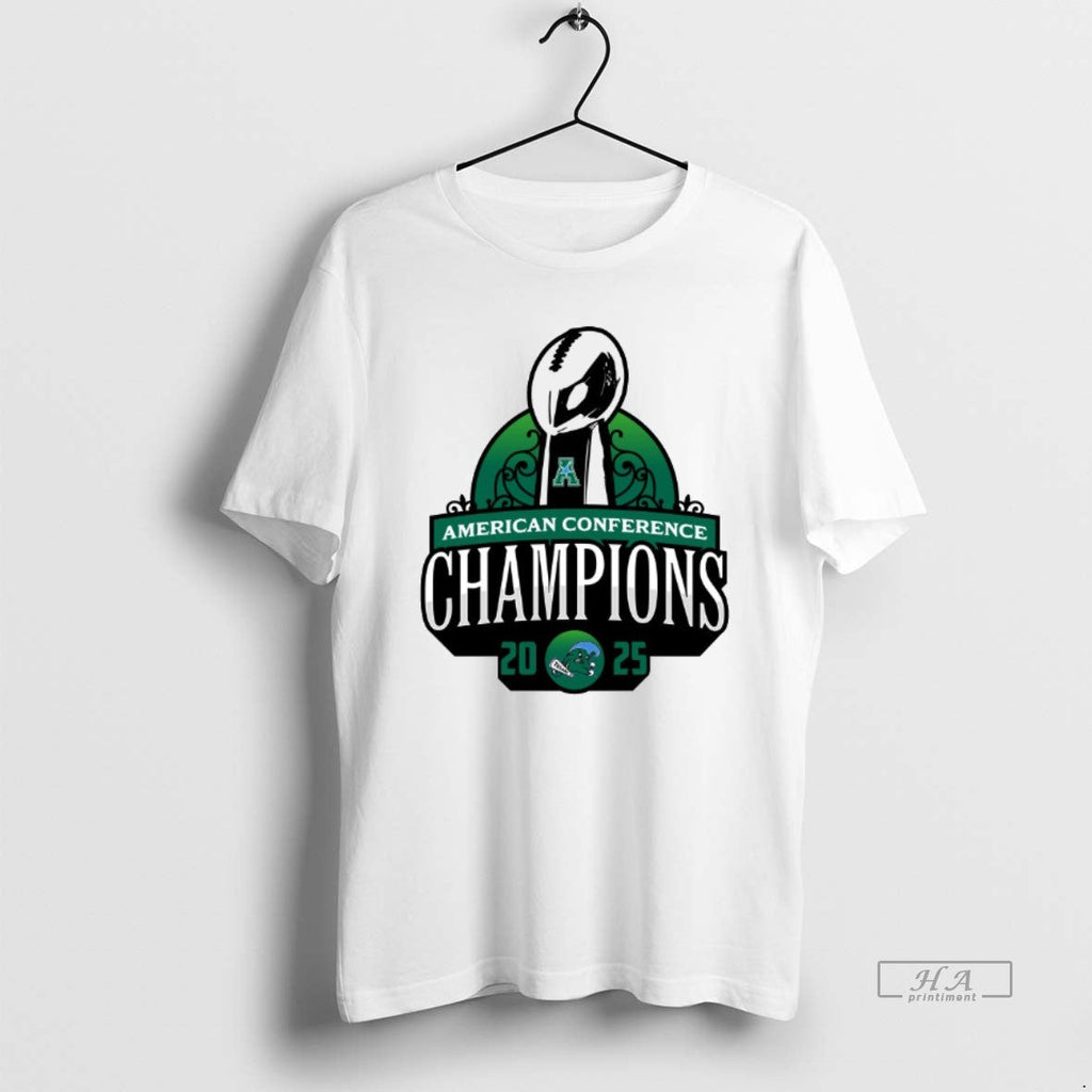 Official Tulane Green Wave 2025 American Conference - Adult & Kids T-Shirts, Sweatshirts & Hoodies apparel design preview 1