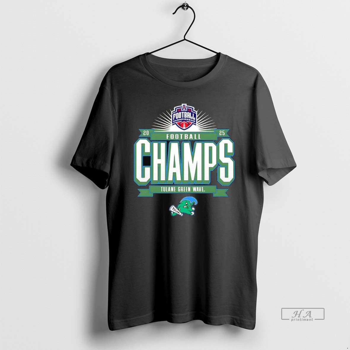 Official Tulane Green Wave 2025 American Football - Adult & Kids T-Shirts, Sweatshirts & Hoodies apparel design preview 1