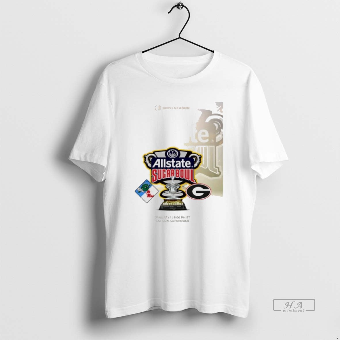 Official Tulane And Ole Miss Vs Georgia Allstate - Adult & Kids T-Shirts, Sweatshirts & Hoodies apparel design preview 1