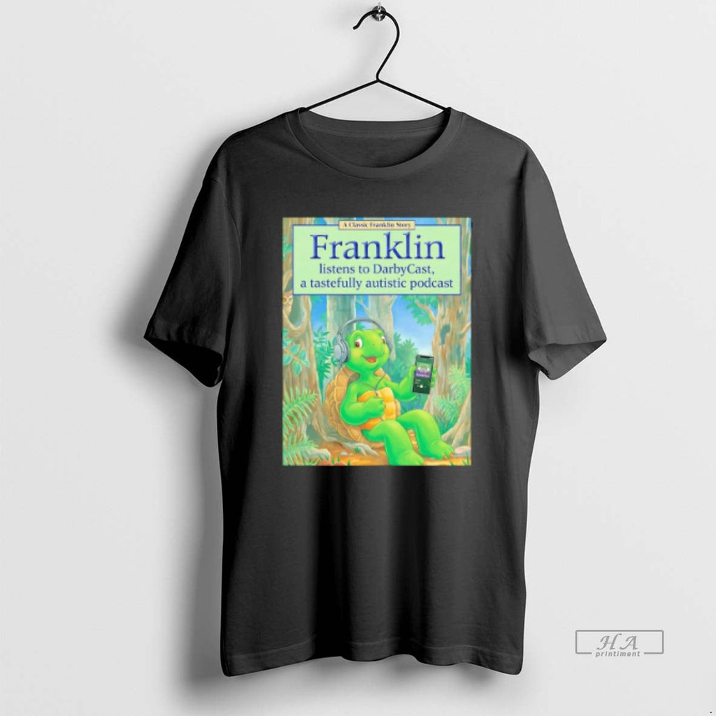 Official Turtle Franklin Listens To Darbycats A - Adult & Kids T-Shirts, Sweatshirts & Hoodies apparel design preview 1