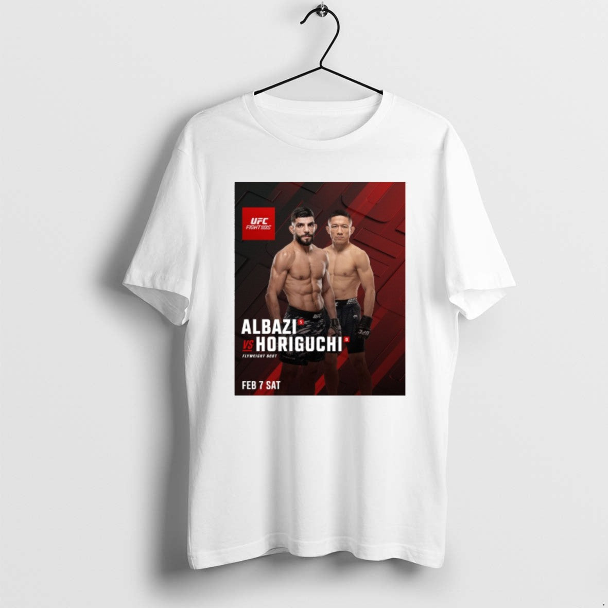 Official Ufc Fight Night Amir Albazi Vs Kyoji - Adult & Kids T-Shirts, Sweatshirts & Hoodies apparel design preview 1