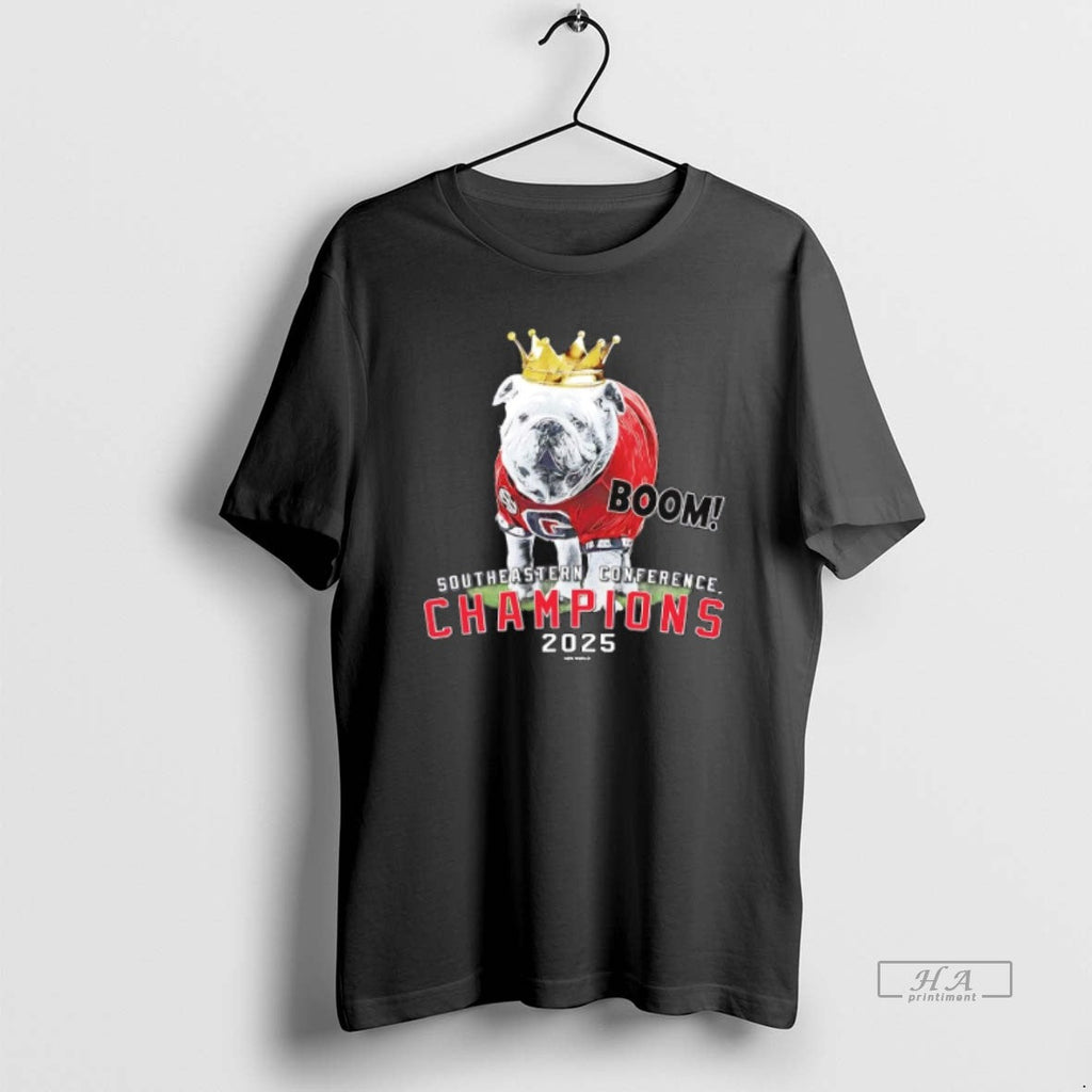 Official Uga Boom 2025 Sec Southeastern Conference - Adult & Kids T-Shirts, Sweatshirts & Hoodies apparel design preview 1