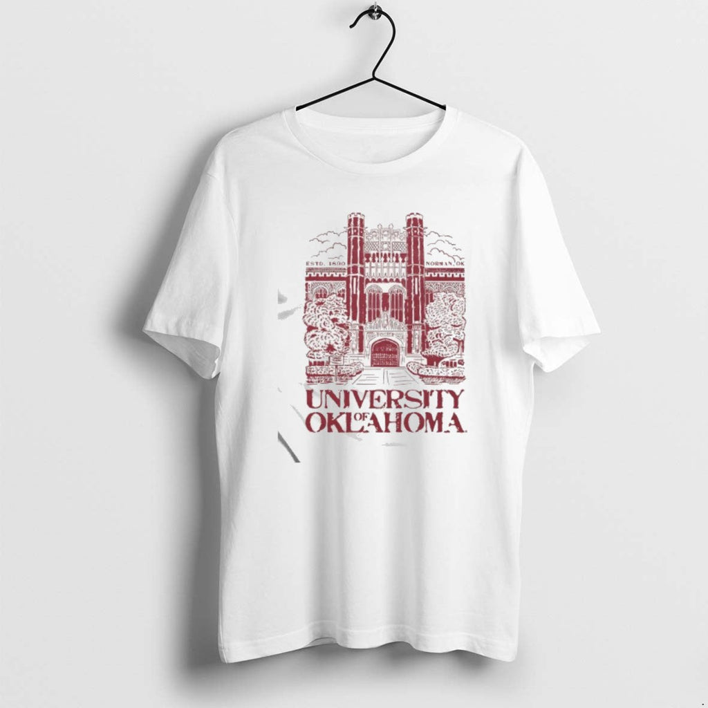 Official University Of Oklahomas Evans Hall Estd 1890 - Adult & Kids T-Shirts, Sweatshirts & Hoodies apparel design preview 1