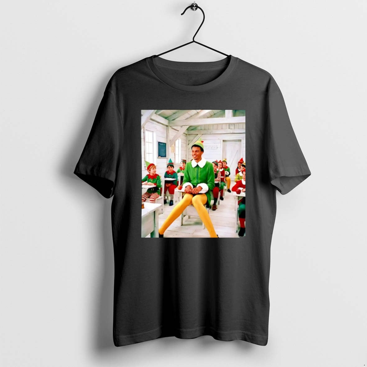 Official Victor Wembanyama The Elf Christmas - Adult & Kids T-Shirts, Sweatshirts & Hoodies apparel design preview 1