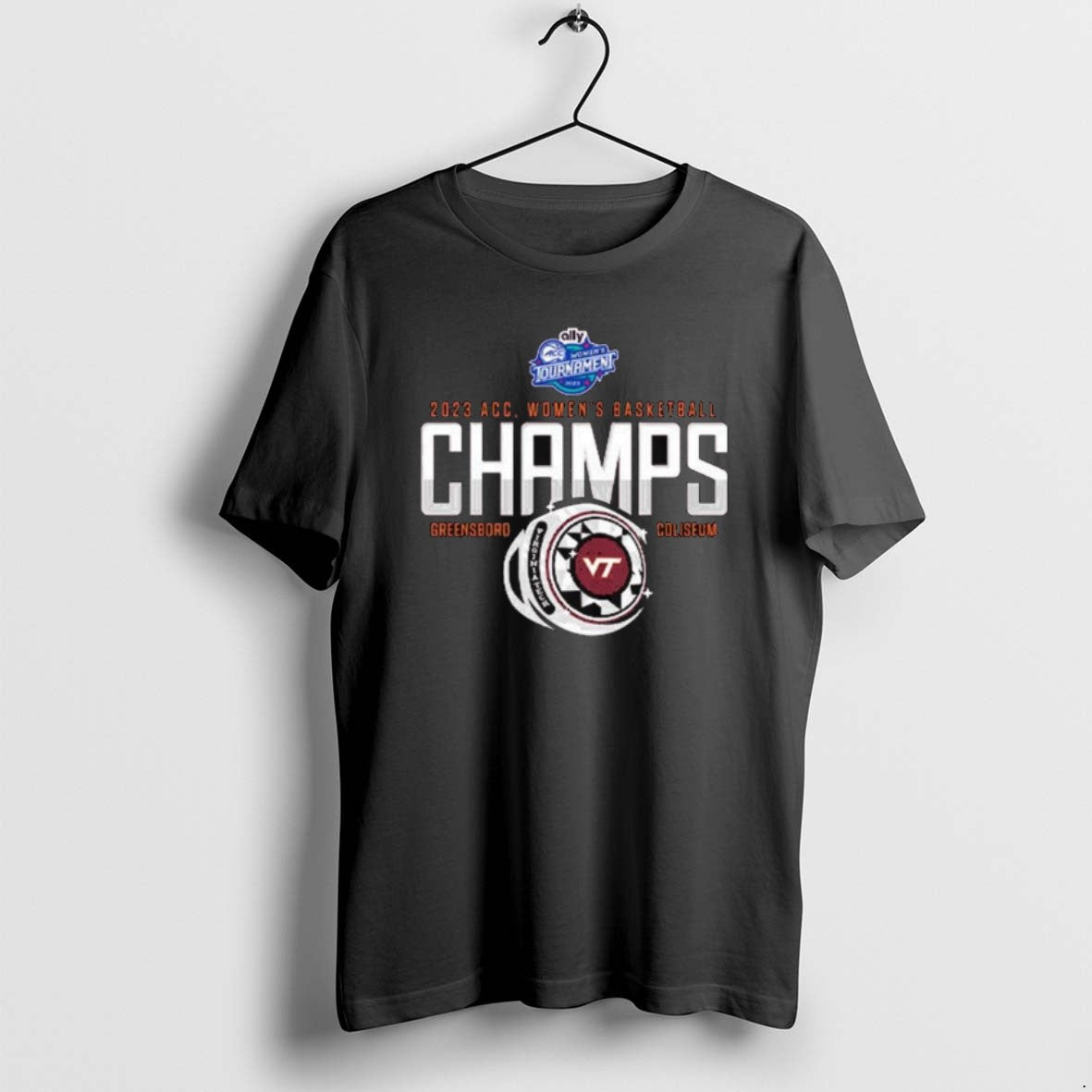 Official Virginia Tech Hokies 2023 Acc Womens - Adult & Kids T-Shirts, Sweatshirts & Hoodies apparel design preview 1