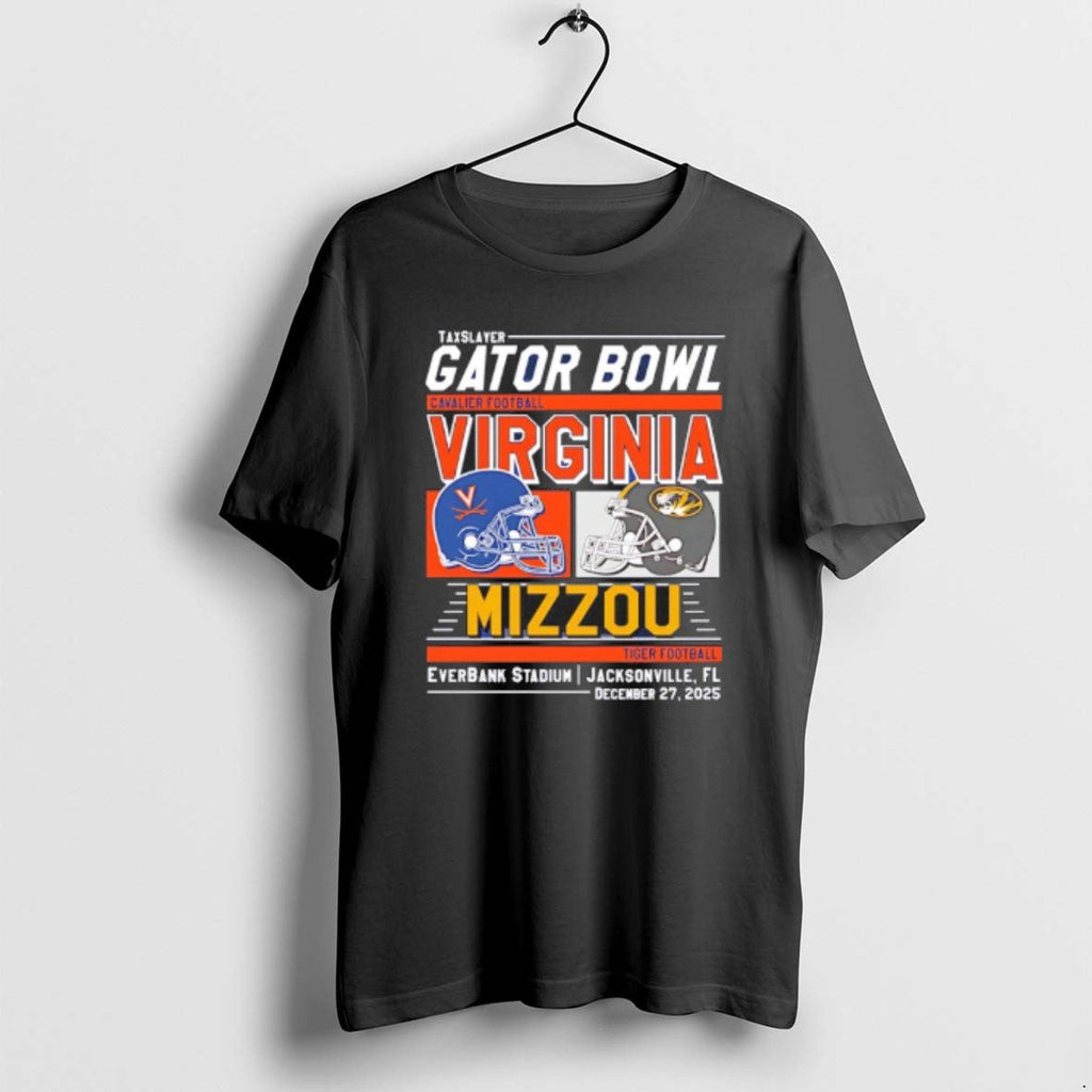 Official Virginia Vs Missouri Tigers 2025 Gator Bowl - Adult & Kids T-Shirts, Sweatshirts & Hoodies apparel design preview 1
