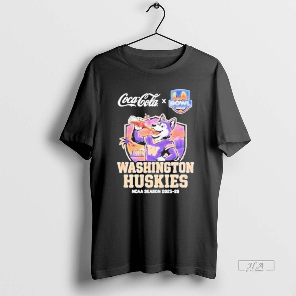Official Washington Huskies 2025 26 La Bowl Hosted By - Adult & Kids T-Shirts, Sweatshirts & Hoodies apparel design preview 1