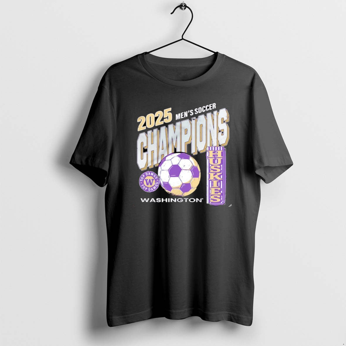 Official Washington Huskies 2025 Mens Soccer - Adult & Kids T-Shirts, Sweatshirts & Hoodies apparel design preview 1