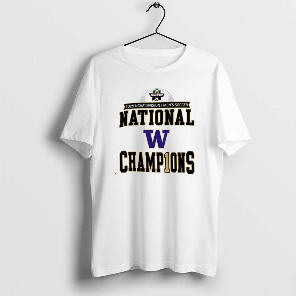 Official Washington Huskies 2025 Ncaa Mens Soccer - Adult & Kids T-Shirts, Sweatshirts & Hoodies apparel design preview 1