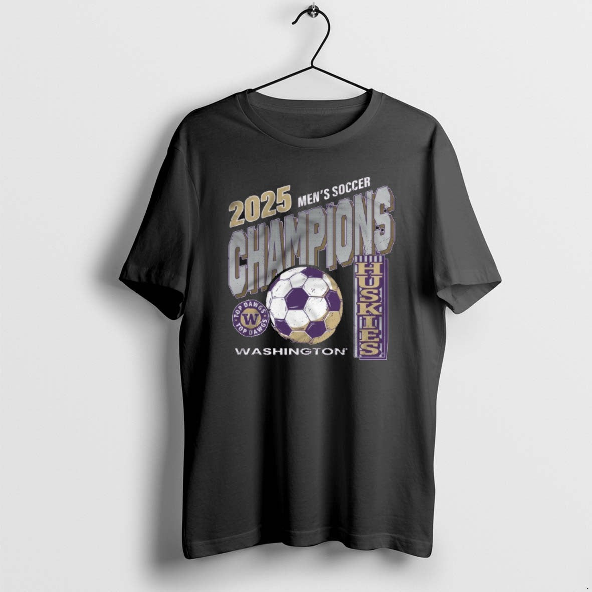 Official Washington Huskies 2025 Ncaa Mens Soccer - Adult & Kids T-Shirts, Sweatshirts & Hoodies apparel design preview 1