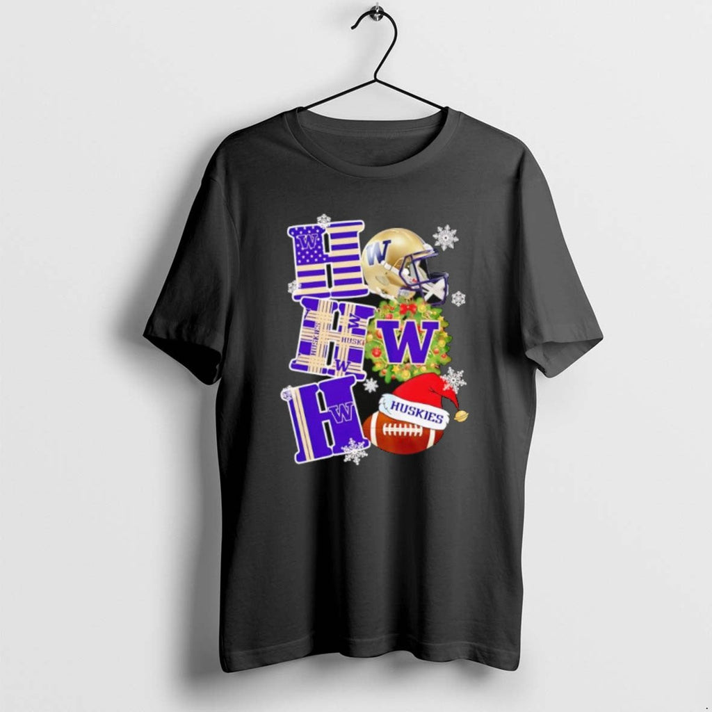 Official Washington Huskies Ho Christmas - Adult & Kids T-Shirts, Sweatshirts & Hoodies apparel design preview 1