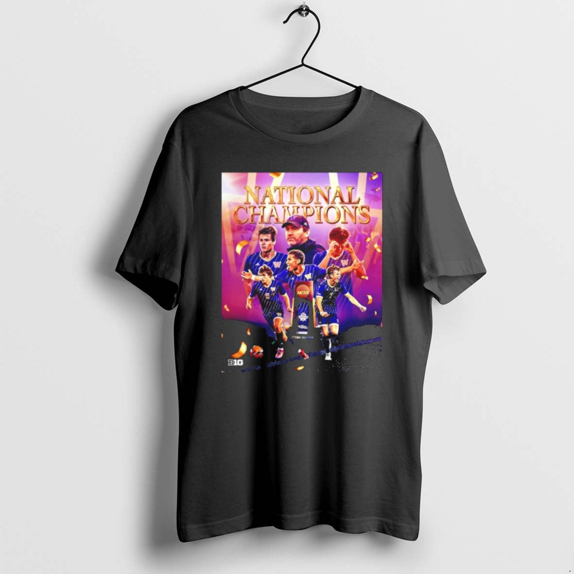 Official Washington Huskies Mens Soccer National - Adult & Kids T-Shirts, Sweatshirts & Hoodies apparel design preview 1