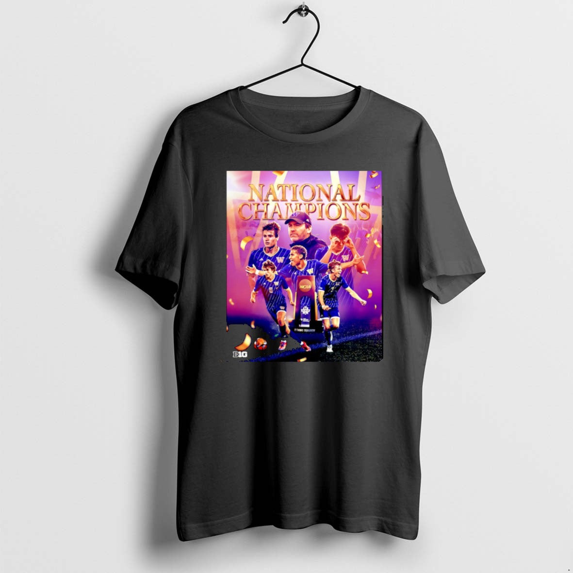 Official Washington Husky 2025 Ncaa Mens Soccer - Adult & Kids T-Shirts, Sweatshirts & Hoodies apparel design preview 1