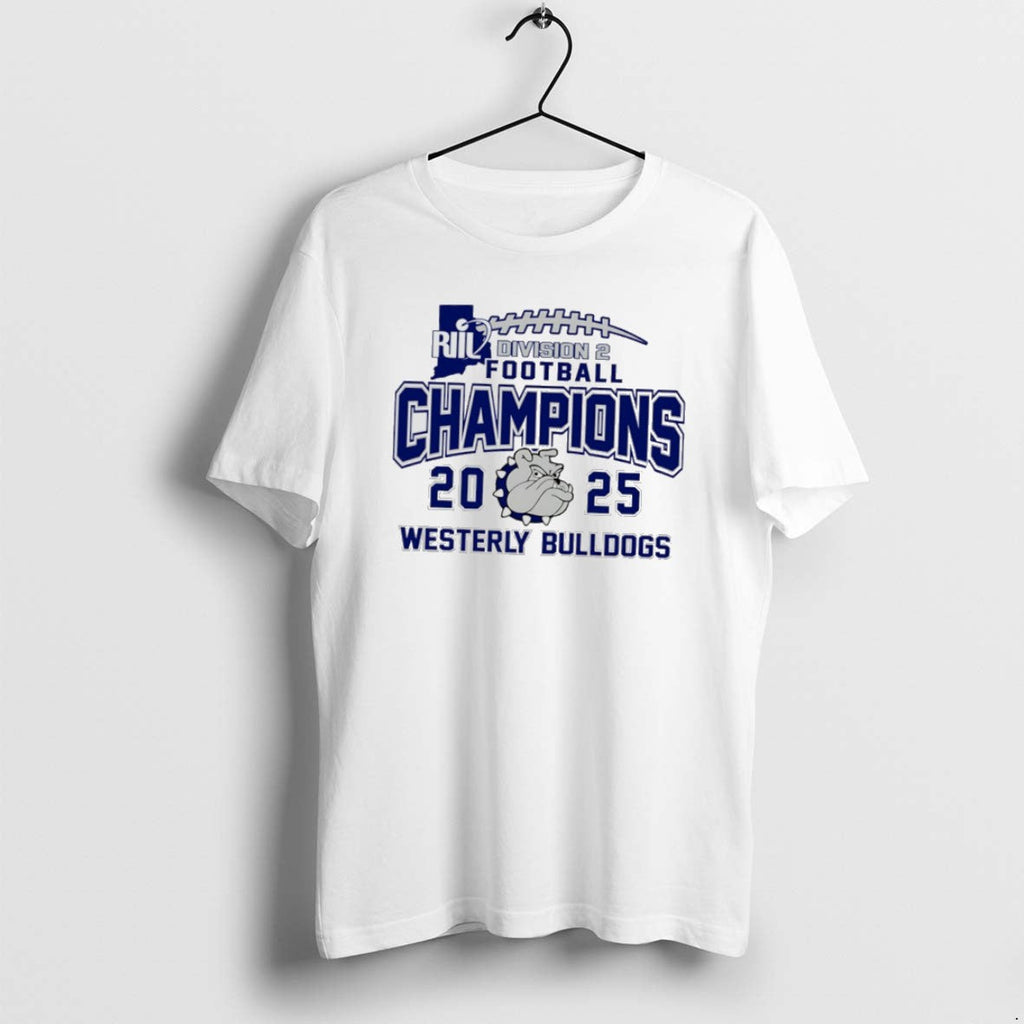 Official Westerly Bulldogs 2025 Riil Football - Adult & Kids T-Shirts, Sweatshirts & Hoodies apparel design preview 1