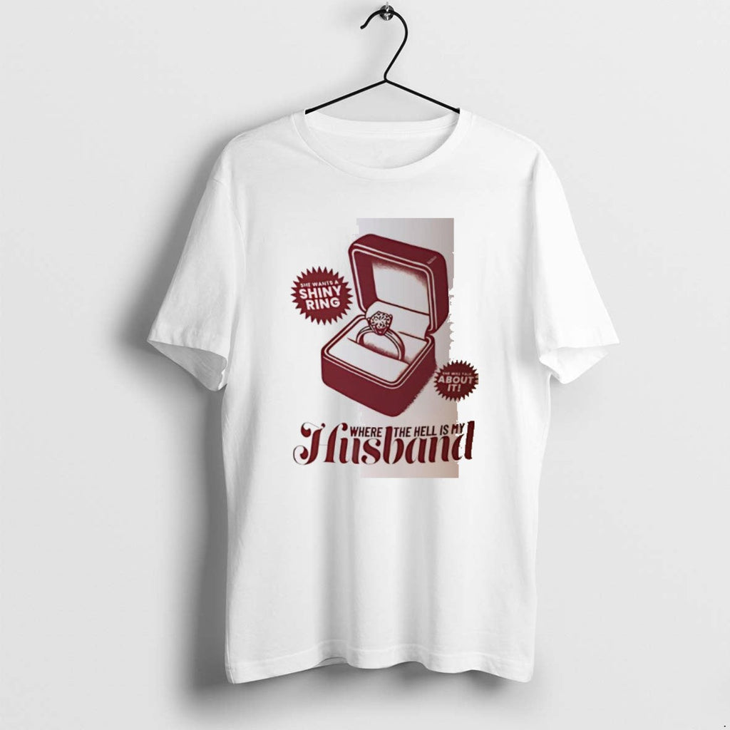 Official Where The Hell Is My Husband - Adult & Kids T-Shirts, Sweatshirts & Hoodies apparel design preview 1