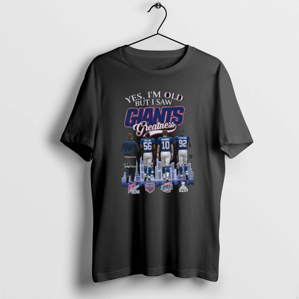 Official Yes Im Old But I Saw Giants Greatness - Adult & Kids T-Shirts, Sweatshirts & Hoodies apparel design preview 1