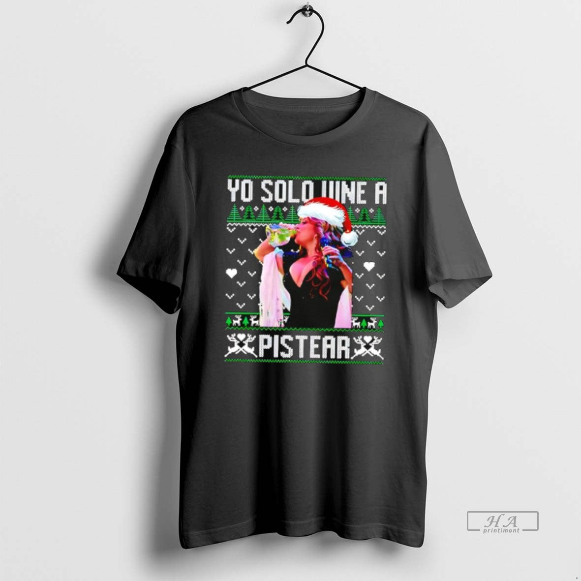Official Yo Solo Vine A Pistear Ugly Christmas - Adult & Kids T-Shirts, Sweatshirts & Hoodies apparel design preview 1
