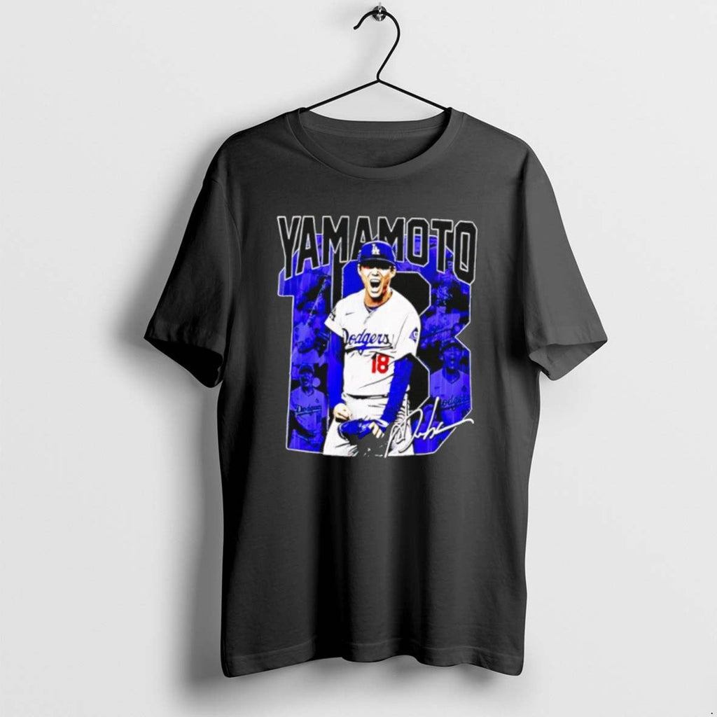 Official Yoshinobu Yamamoto Los Angeles Dodgers Fan - Adult & Kids T-Shirts, Sweatshirts & Hoodies apparel design preview 1