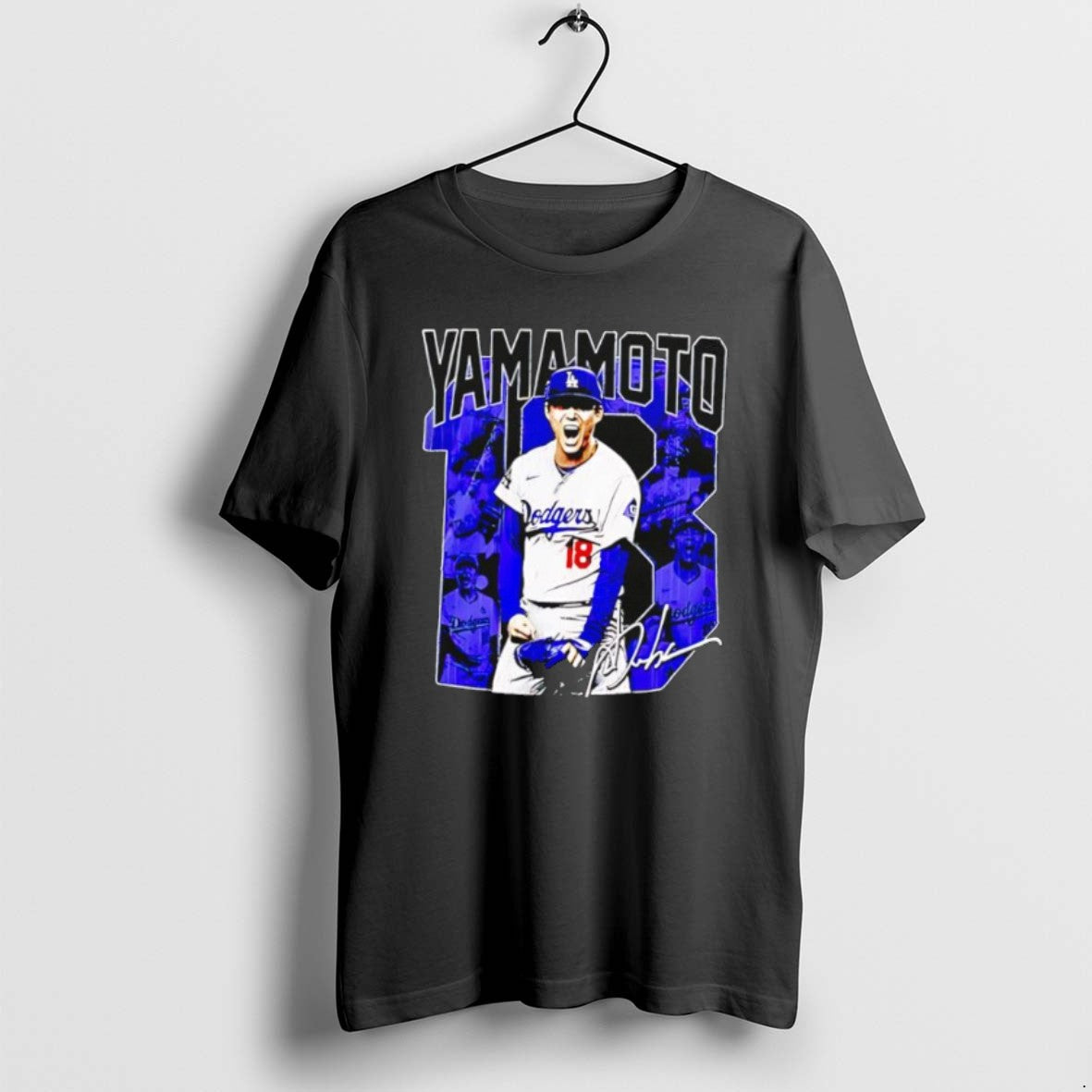 Official Yoshinobu Yamamoto Los Angeles Dodgers Fan - Adult & Kids T-Shirts, Sweatshirts & Hoodies apparel design preview 1