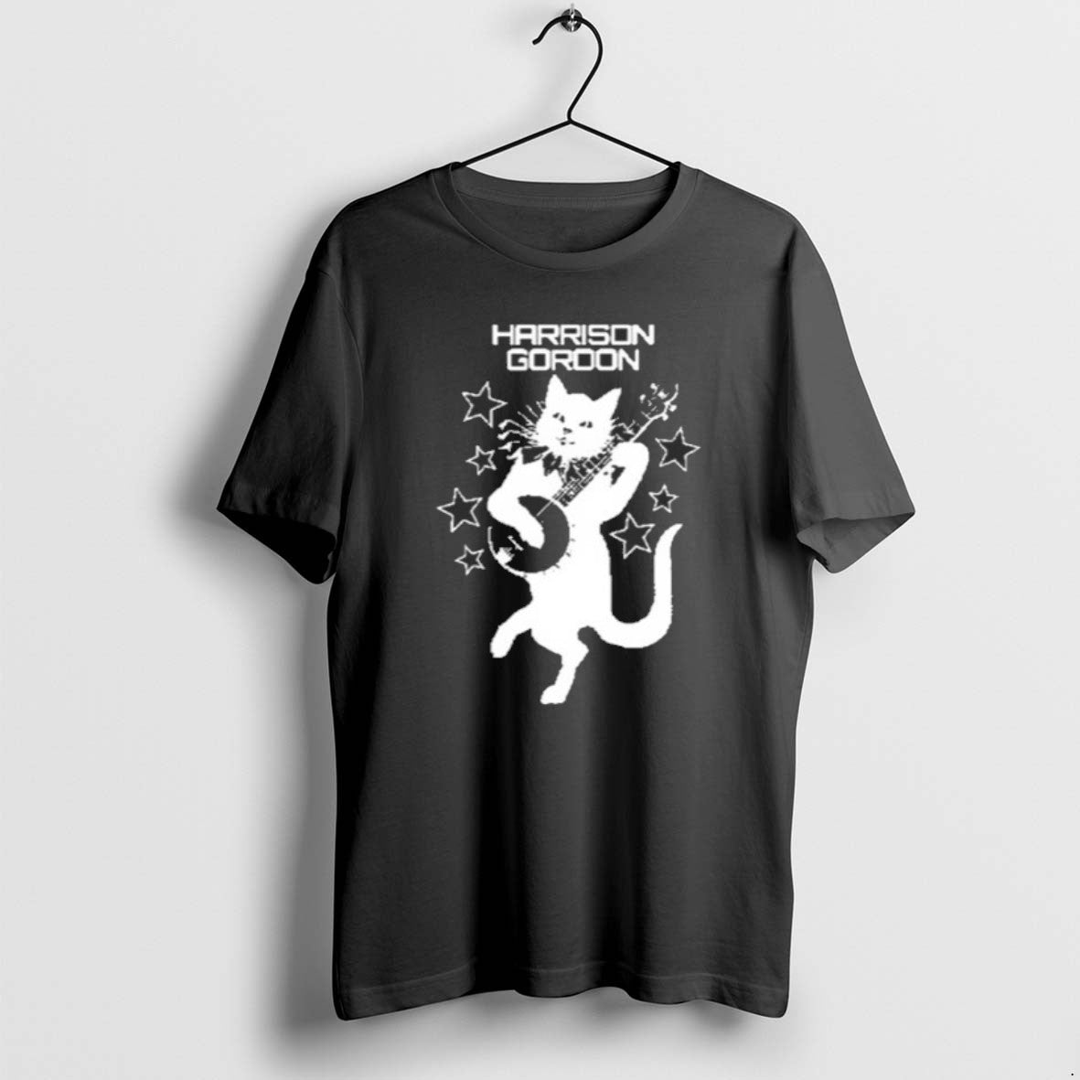 Official Harrison Gordon Banjo Cat - Adult & Kids T-Shirts, Sweatshirts & Hoodies apparel design preview 1