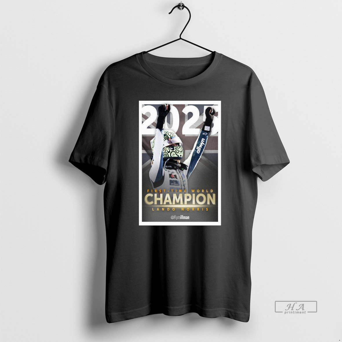 Official Lando Norris Champion 2025 - Adult & Kids T-Shirts, Sweatshirts & Hoodies apparel design preview 1