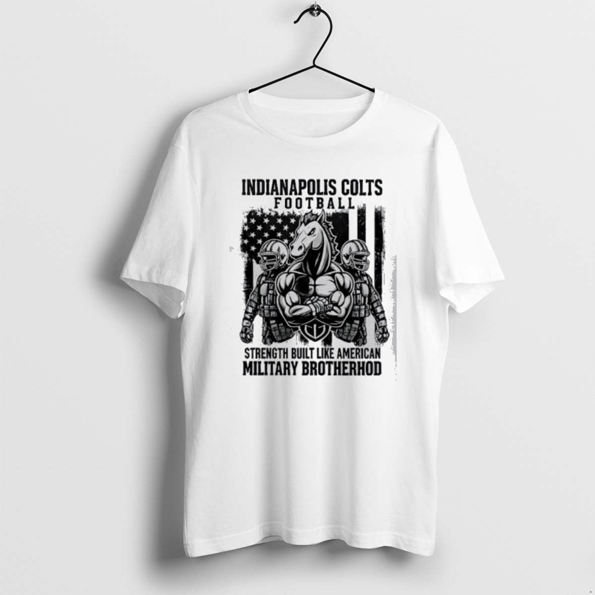 Official Ndianapolis Colts Football Strength Built - Adult & Kids T-Shirts, Sweatshirts & Hoodies apparel design preview 1
