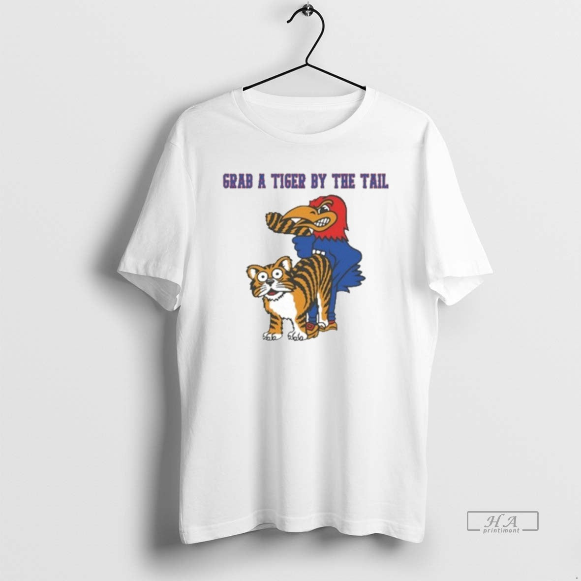 Official Scot Pollard Grab A Tiger By The Tail - Adult & Kids T-Shirts, Sweatshirts & Hoodies apparel design preview 1