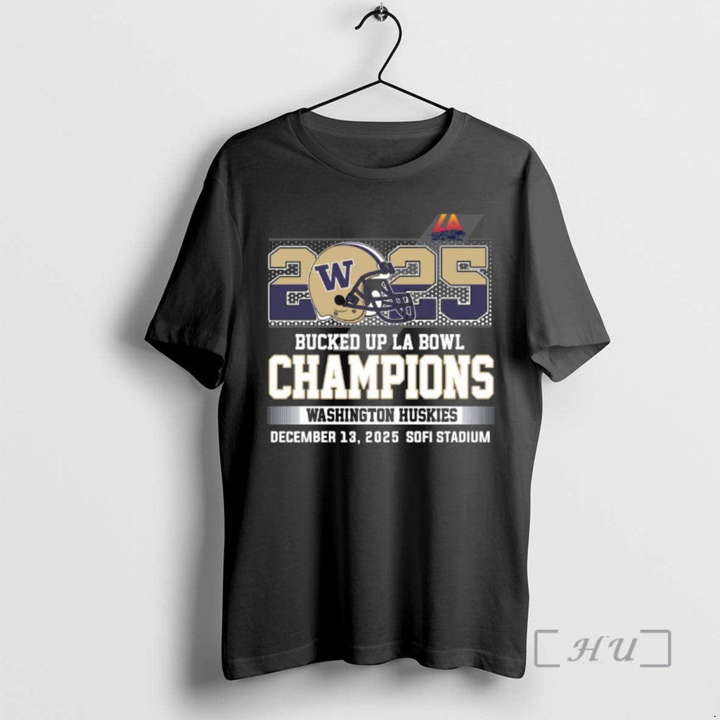 Officials 2025 Bucked Up La Bowl Champions Washington - Adult & Kids T-Shirts, Sweatshirts & Hoodies apparel design preview 1
