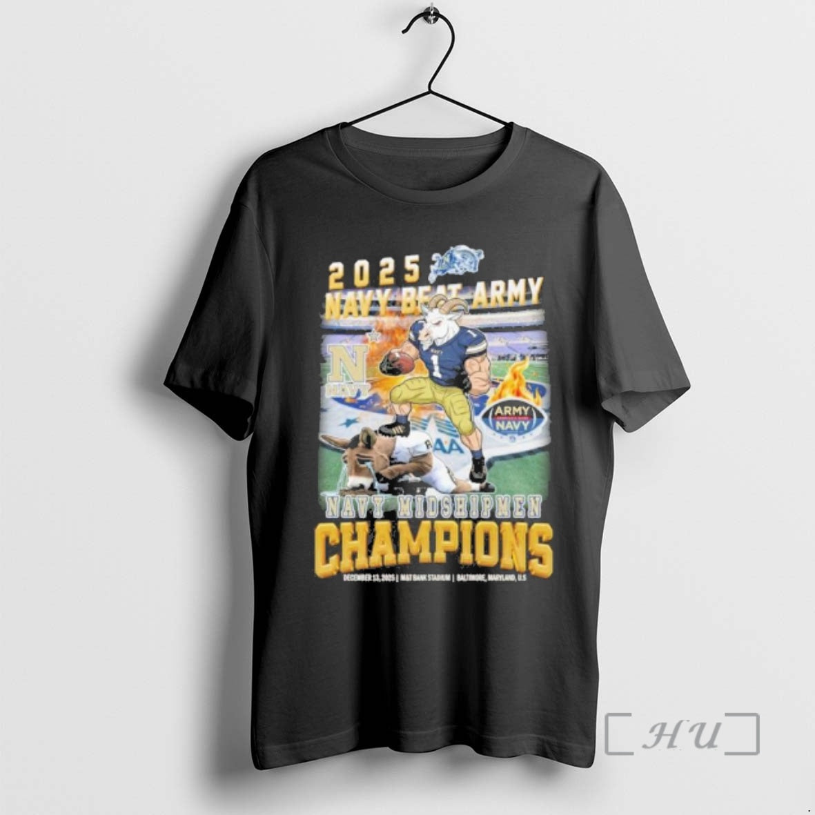 Officials 2025 Navy Beat Army Mascot Midshipmen - Adult & Kids T-Shirts, Sweatshirts & Hoodies apparel design preview 1
