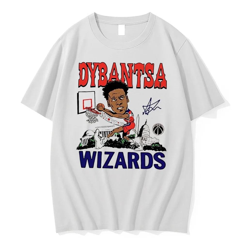 Officials Aj Dybantsa Washington Wizards Signature - Adult & Kids T-Shirts, Sweatshirts & Hoodies apparel design preview 1