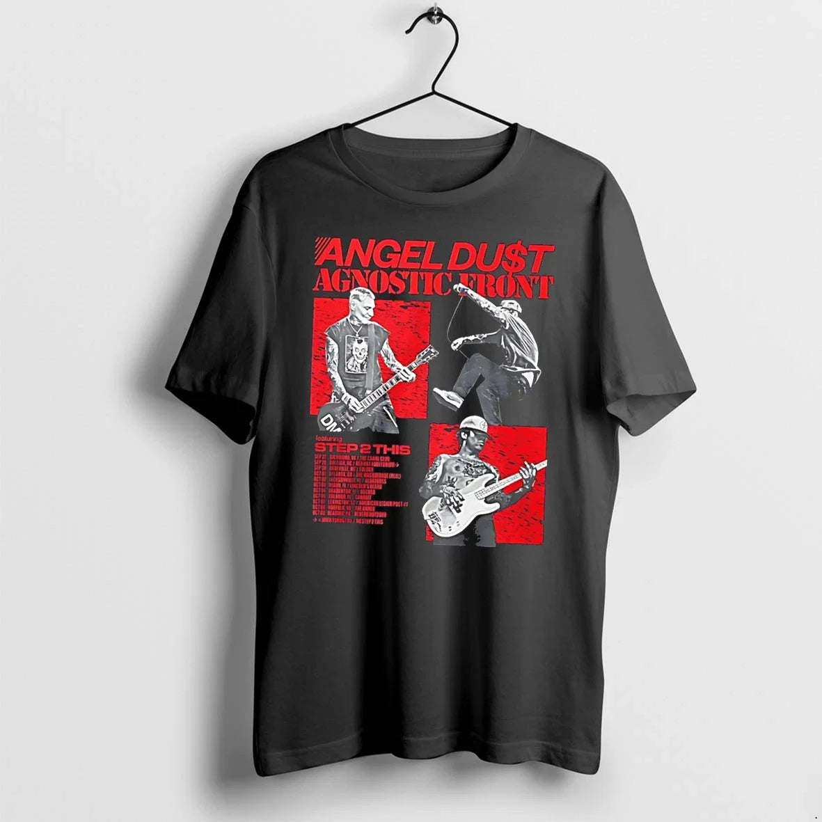 Officials Agnostic Front And Angel Dust Fall East - Adult & Kids T-Shirts, Sweatshirts & Hoodies apparel design preview 1