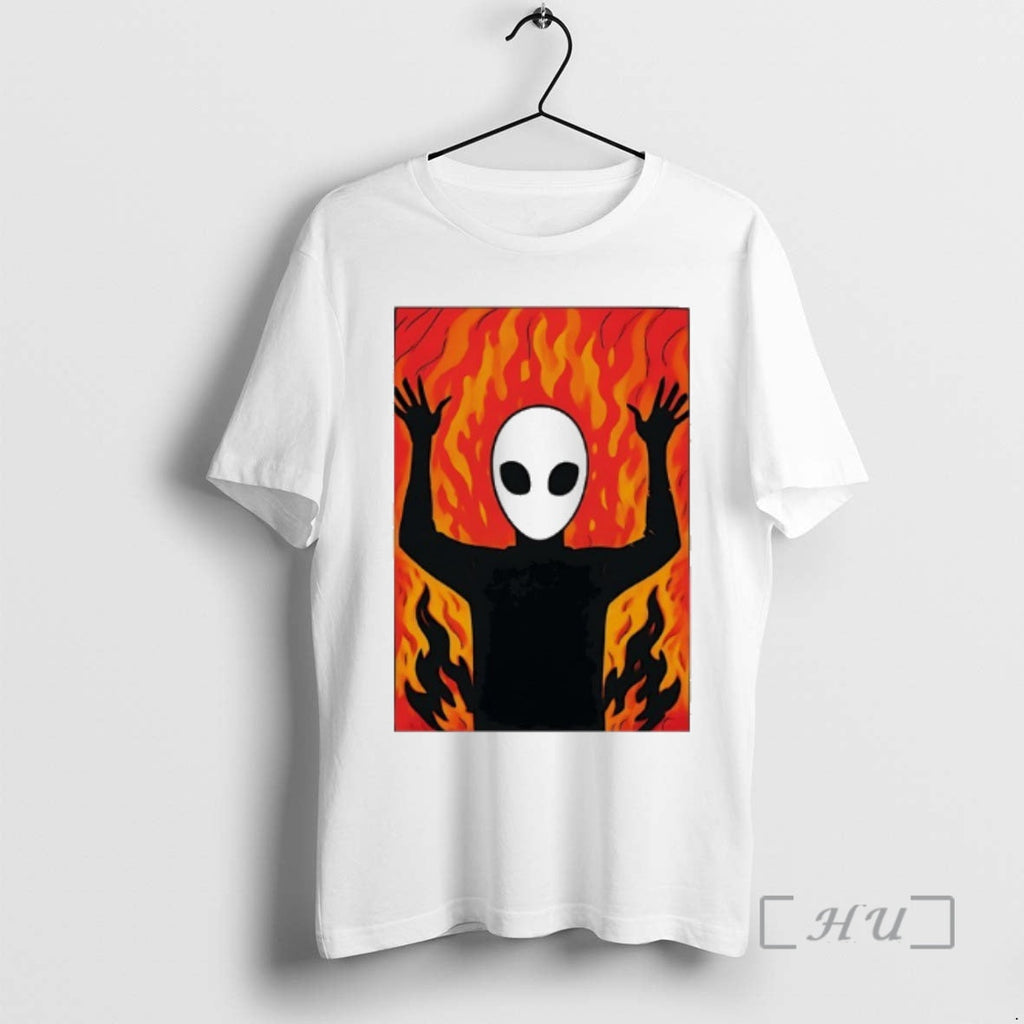 Officials Alien Fire Meme - Adult & Kids T-Shirts, Sweatshirts & Hoodies apparel design preview 1