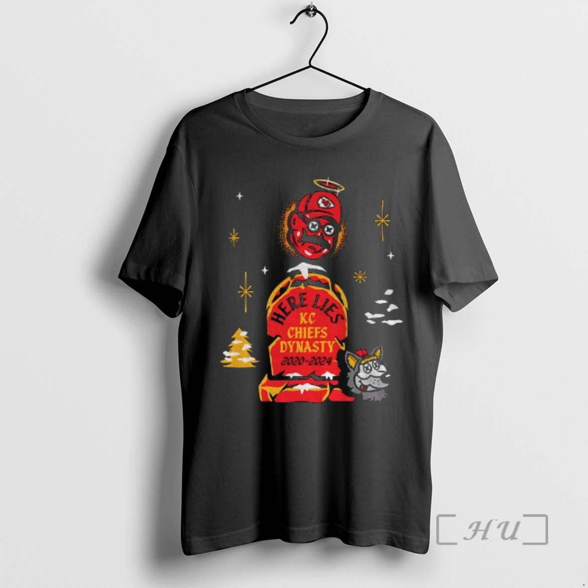 Officials Andy Reid Kansas City Chiefs Here Lies Kc - Adult & Kids T-Shirts, Sweatshirts & Hoodies apparel design preview 1