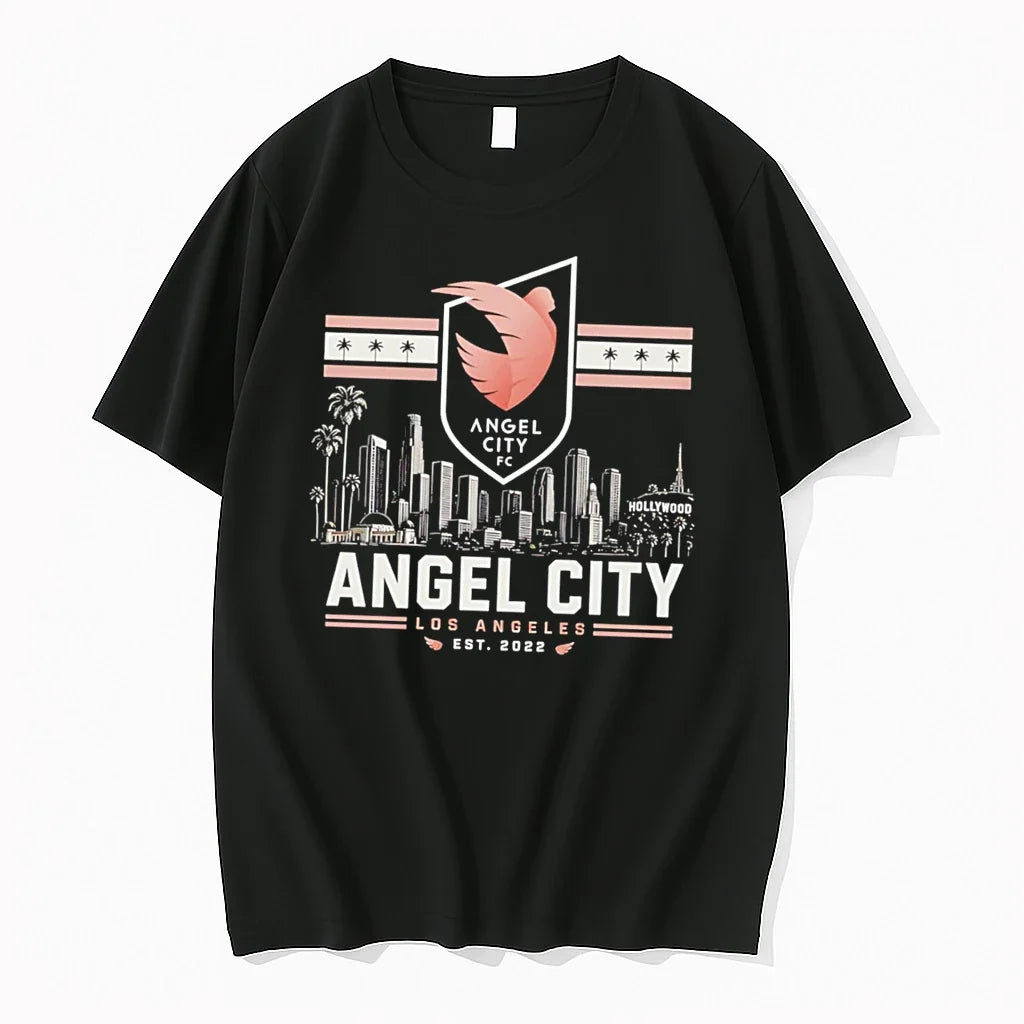 Officials Angel City Fc Los Angeles Skyline Est 2022 - Adult & Kids T-Shirts, Sweatshirts & Hoodies apparel design preview 1