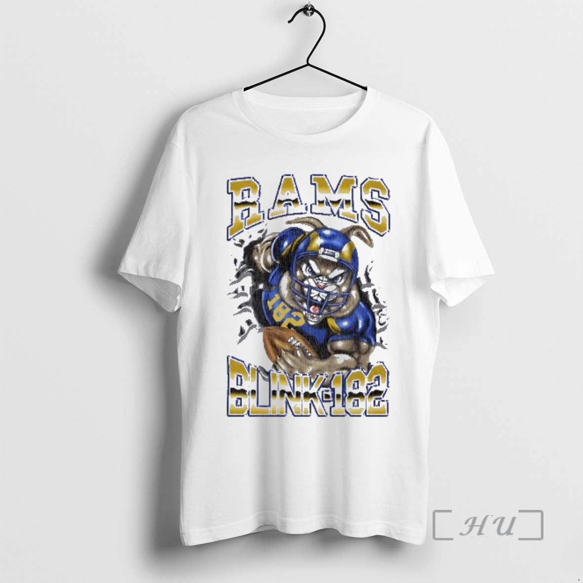 Officials Blink 182 X La Rams Touchdown Event - Adult & Kids T-Shirts, Sweatshirts & Hoodies apparel design preview 1