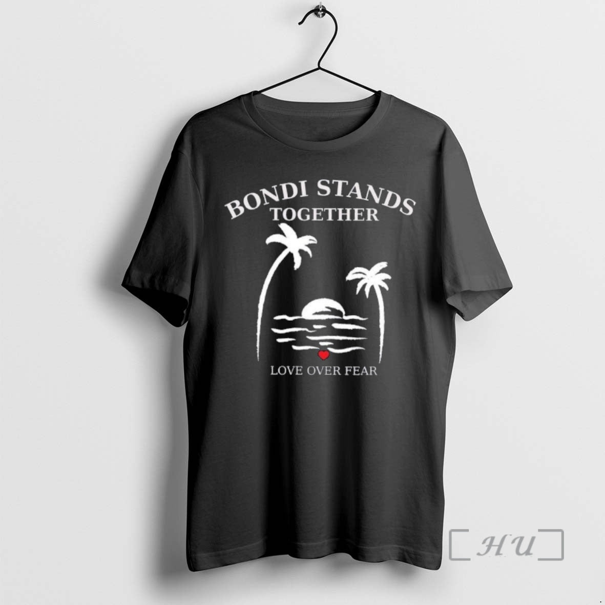 Officials Bondi Stands Together Love Over Fear Strong - Adult & Kids T-Shirts, Sweatshirts & Hoodies apparel design preview 1