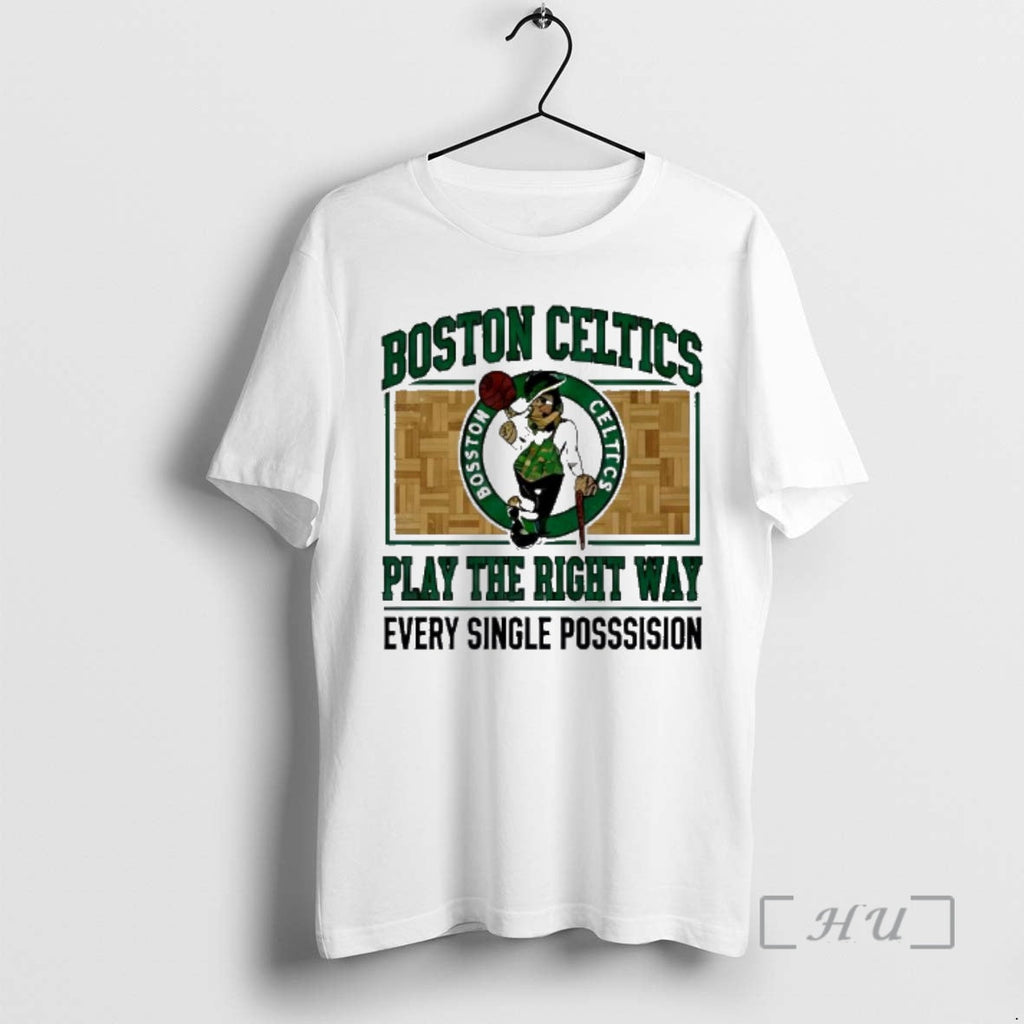 Officials Boston Celtics Play The Right Way Every - Adult & Kids T-Shirts, Sweatshirts & Hoodies apparel design preview 1
