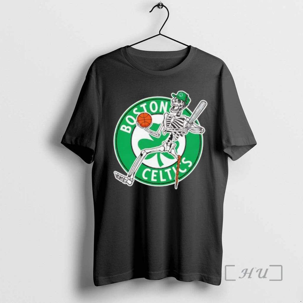 Officials Boston Celtics Skeleton Player - Adult & Kids T-Shirts, Sweatshirts & Hoodies apparel design preview 1