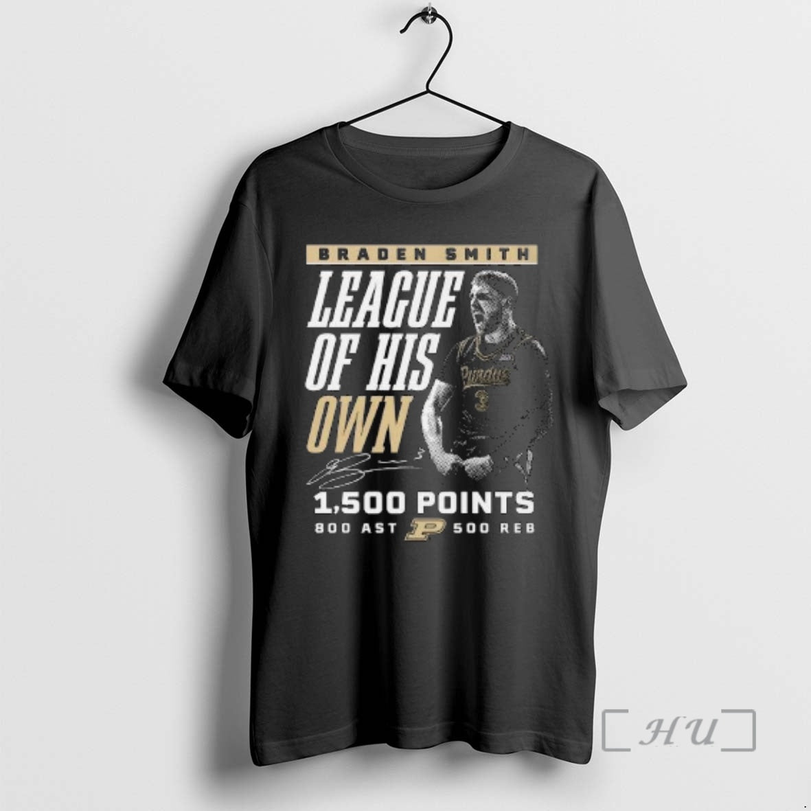Officials Braden Smith League Of His Own 1500 Points - Adult & Kids T-Shirts, Sweatshirts & Hoodies apparel design preview 1