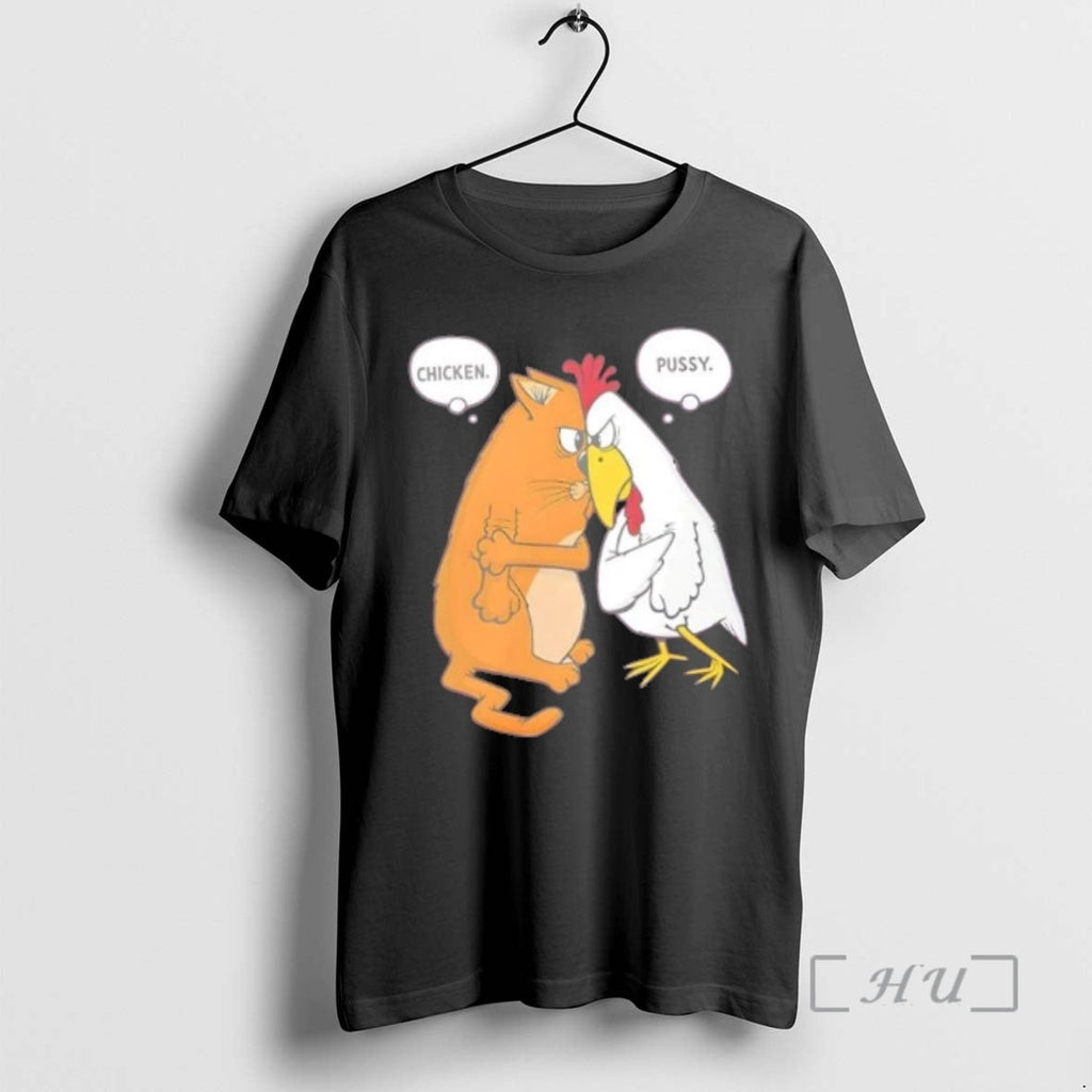 Officials Cat And Chicken Insult Wordplay - Adult & Kids T-Shirts, Sweatshirts & Hoodies apparel design preview 1