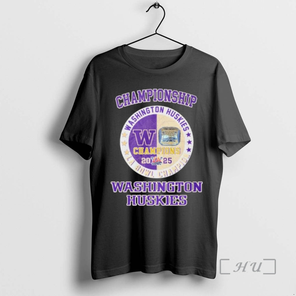 Officials Championship 2025 Washington Huskies La - Adult & Kids T-Shirts, Sweatshirts & Hoodies apparel design preview 1