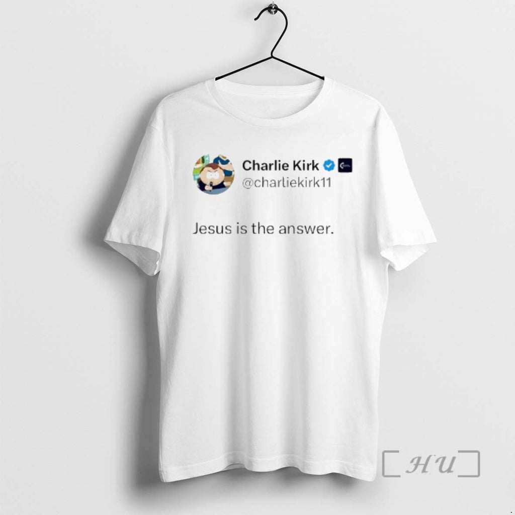 Officials Charlie Kirks X Account Post Jesus Is The - Adult & Kids T-Shirts, Sweatshirts & Hoodies apparel design preview 1