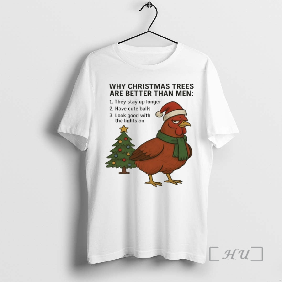 Officials Chicken Santa Why Christmas Tree Are Better - Adult & Kids T-Shirts, Sweatshirts & Hoodies apparel design preview 1