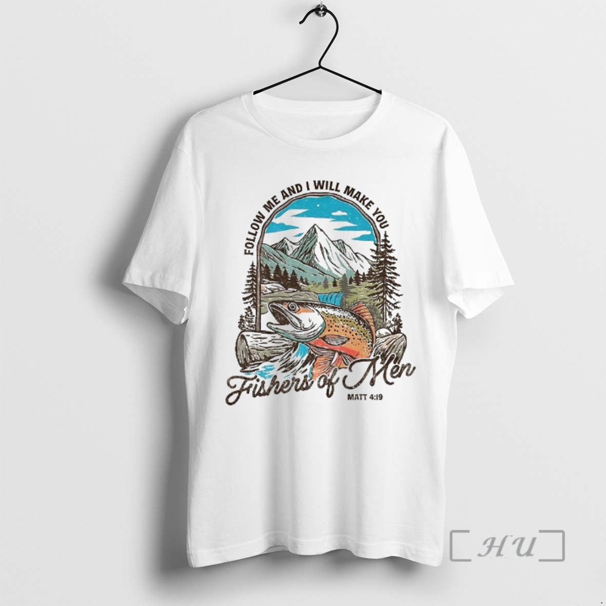 Officials Christian Fishing Follow Me And I Will Make - Adult & Kids T-Shirts, Sweatshirts & Hoodies apparel design preview 1