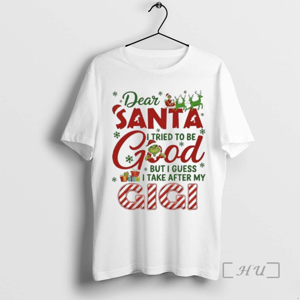Officials Dear Santa I Tried To Be Good But Guess - Adult & Kids T-Shirts, Sweatshirts & Hoodies apparel design preview 1