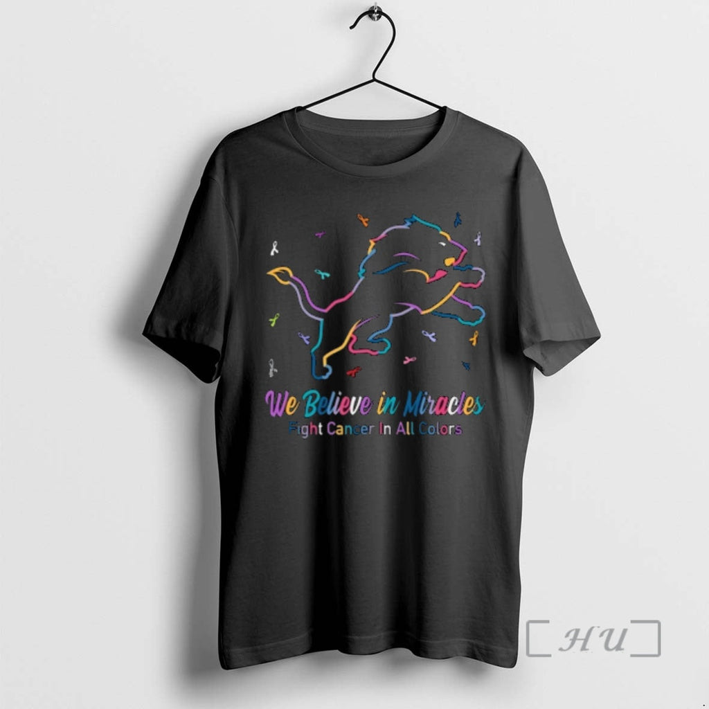 Officials Detroit Lions We Believe In Miracles Fight - Adult & Kids T-Shirts, Sweatshirts & Hoodies apparel design preview 1