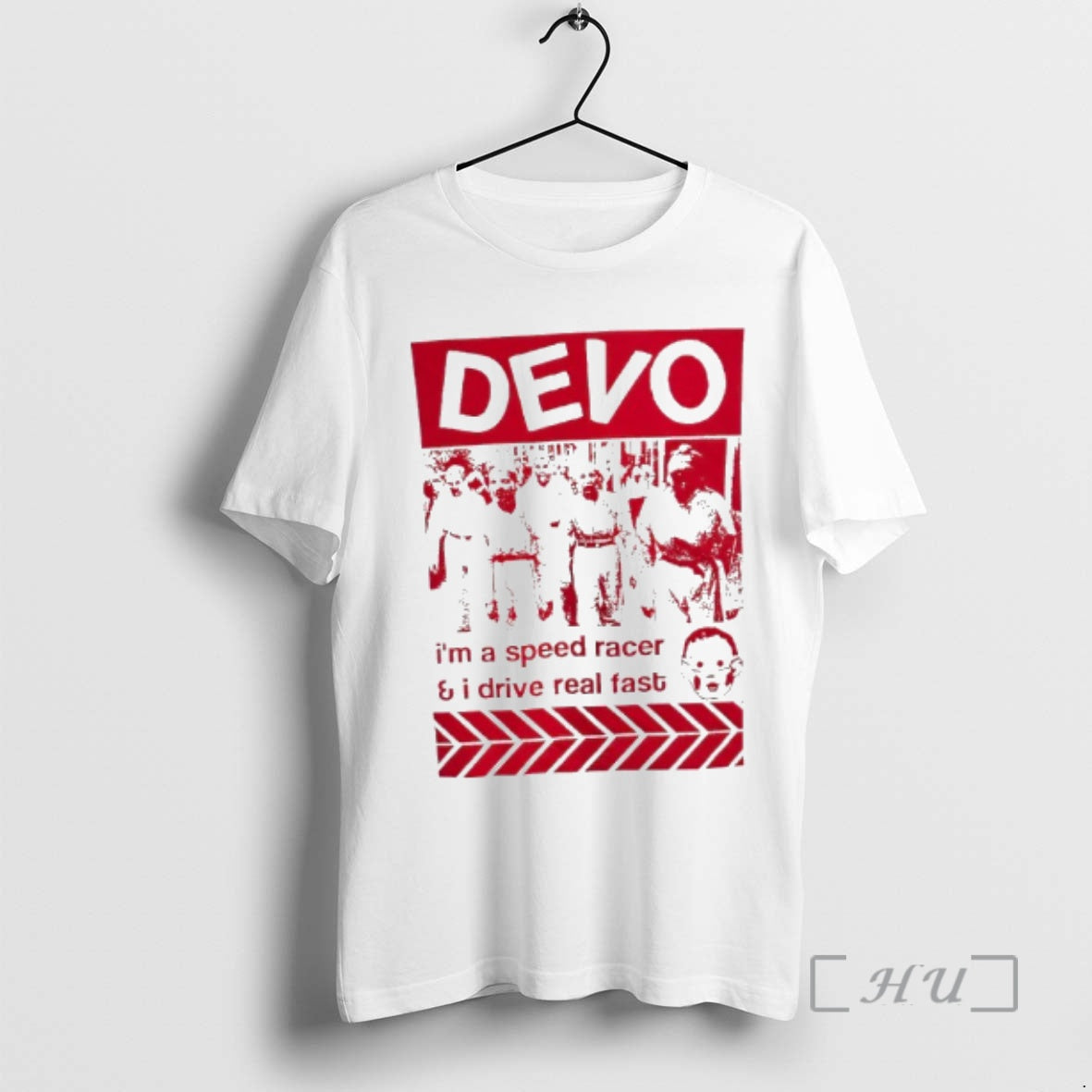 Officials Devo Im A Speed Racer And I Drive Real Fast - Adult & Kids T-Shirts, Sweatshirts & Hoodies apparel design preview 1