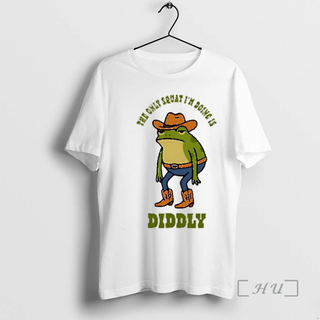 Officials Diddly The Only Squat Im Doing Is Frog - Adult & Kids T-Shirts, Sweatshirts & Hoodies apparel design preview 1