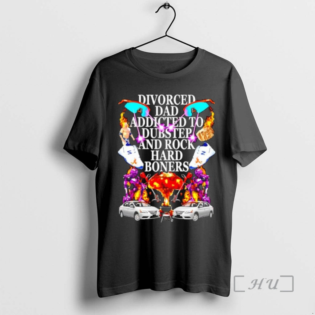 Officials Divorced Dad Addicted To Dubstep And Rock - Adult & Kids T-Shirts, Sweatshirts & Hoodies apparel design preview 1